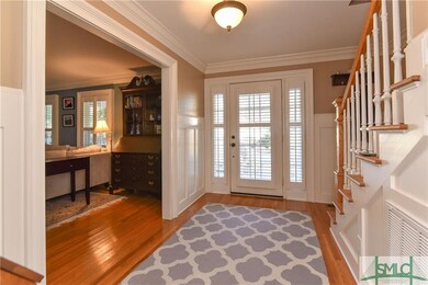 Rich wood floors and designer paint colors.