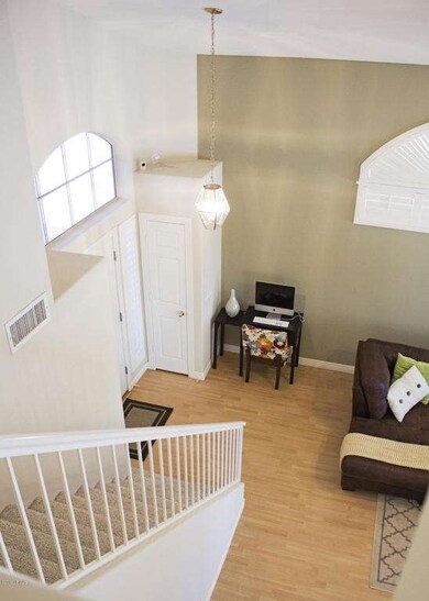 upstairs