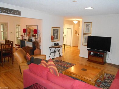 The beautiful hardwood floors can be seen here through most of the home.