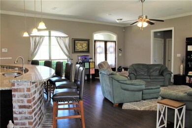 Open concept living, dining & kitchen