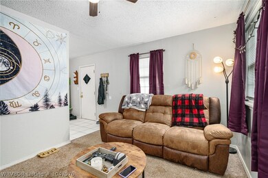 Living room opens up to dining room