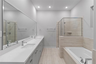 Primary bathroom - separate shower/bathtub