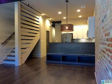 Recessed lighting, hardwood flooring and stairs, p