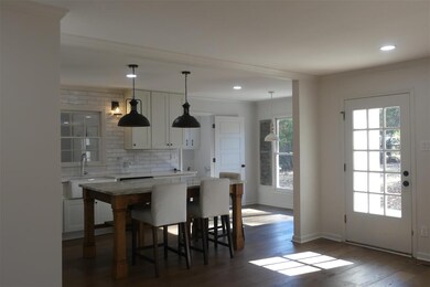 Custom wood island with granite top made by local 