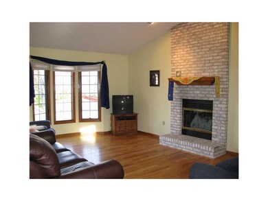 Living Room. Living room with vaulted ceiling, woo