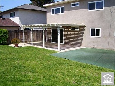 covered patio in backyard