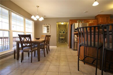 You won't be shut off in this kitchen!  Enjoy the view of the back yard.