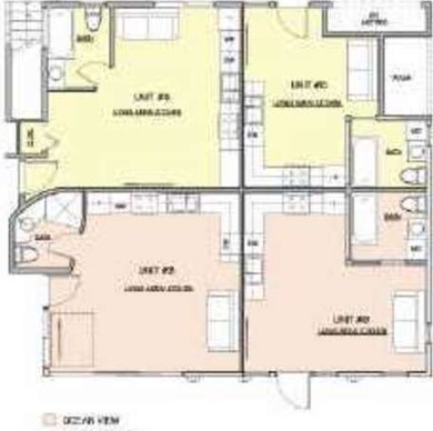 Difficult to read but approximate floor plan of th