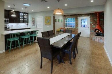 Dining Area with Woodstove