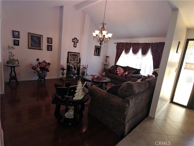 Living room with a fireplace