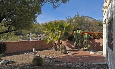Backyard with mountain view