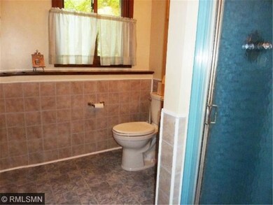 A 3/4 bath is located on the main level.