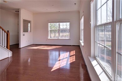 Family Room with hardwood floors and beautiful vie