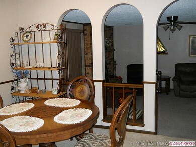 Dining open to living area