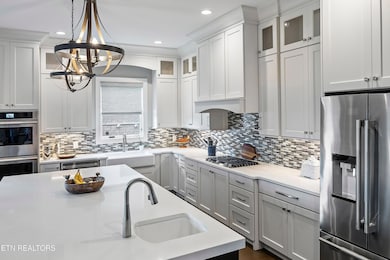 kitchen island area