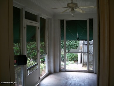 Screened front porch