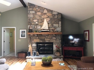 Huge Stone Fireplace