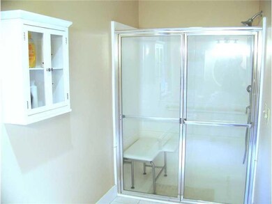 Bathroom. The master bathroom has a...