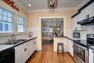 Open bright kitchen