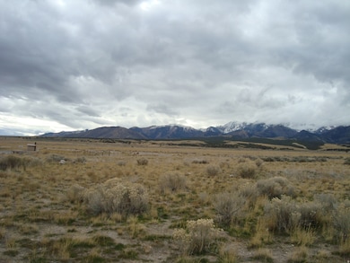 View of mountain background with rural landscape