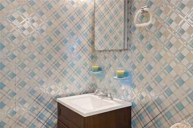 Bathroom featuring vanity