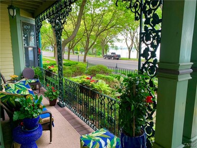 Enjoy Skaneateles Lake views off your front porch