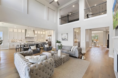 Living area with plenty of natural light, light w