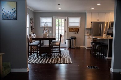 View into kitchen/dining area