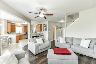 Open concept integrates living, dining, and family