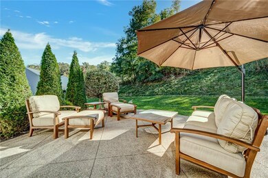 Custom concrete patio.