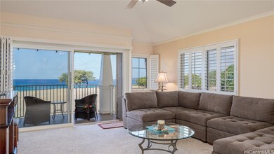 Living Area with Oceanfront Views