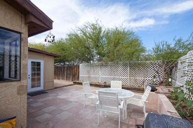 Bricked back patio