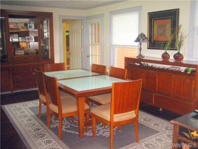 Dining Room. Dining room area.  Door at the center