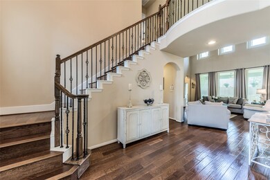 The view your guests are welcomed with from the front door is illuminated and beautiful.