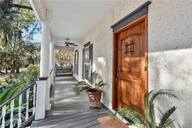 Large front porch is a classic southern feature.
