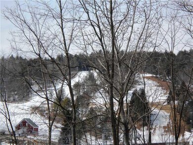 View. ski slope up close seen from...