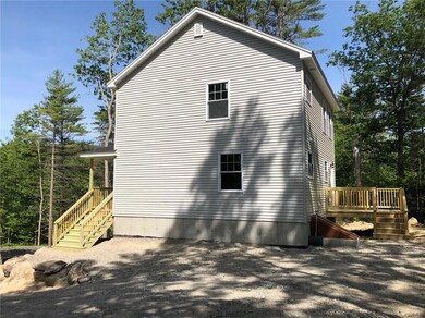 side view, note deck in back and...