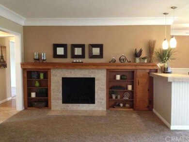 Cozy Fireplace with Built in Bookshelves