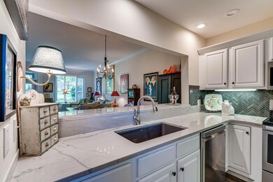 Refinished cabinets in kitchen