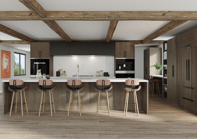 Rendering Kitchen MVE5 - Island View Ora