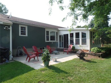 Back patio and 3 season room
