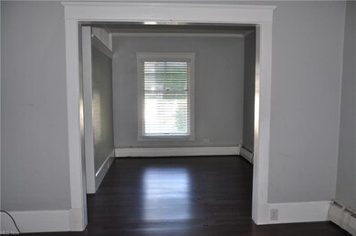 view from parlor to living room