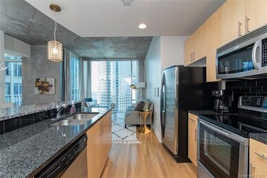Granite counter tops and SS appliances all convey
