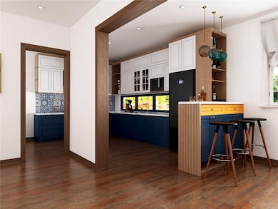 Virtual rendering of potential kitchen renovation