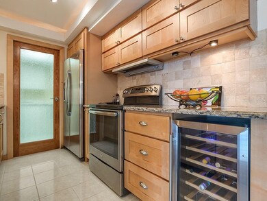Granite countertops with Stainless appliances.  La