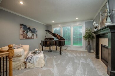 Formal Living/Seating Area with BRAND-NEW carpet. 