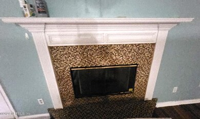 Fireplace with mantle