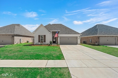 View of front of house with concrete driveway, stu