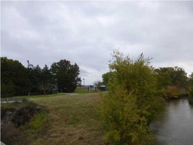 West view of property, creek and trees