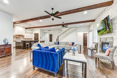 Stunning open floor plan living room.
